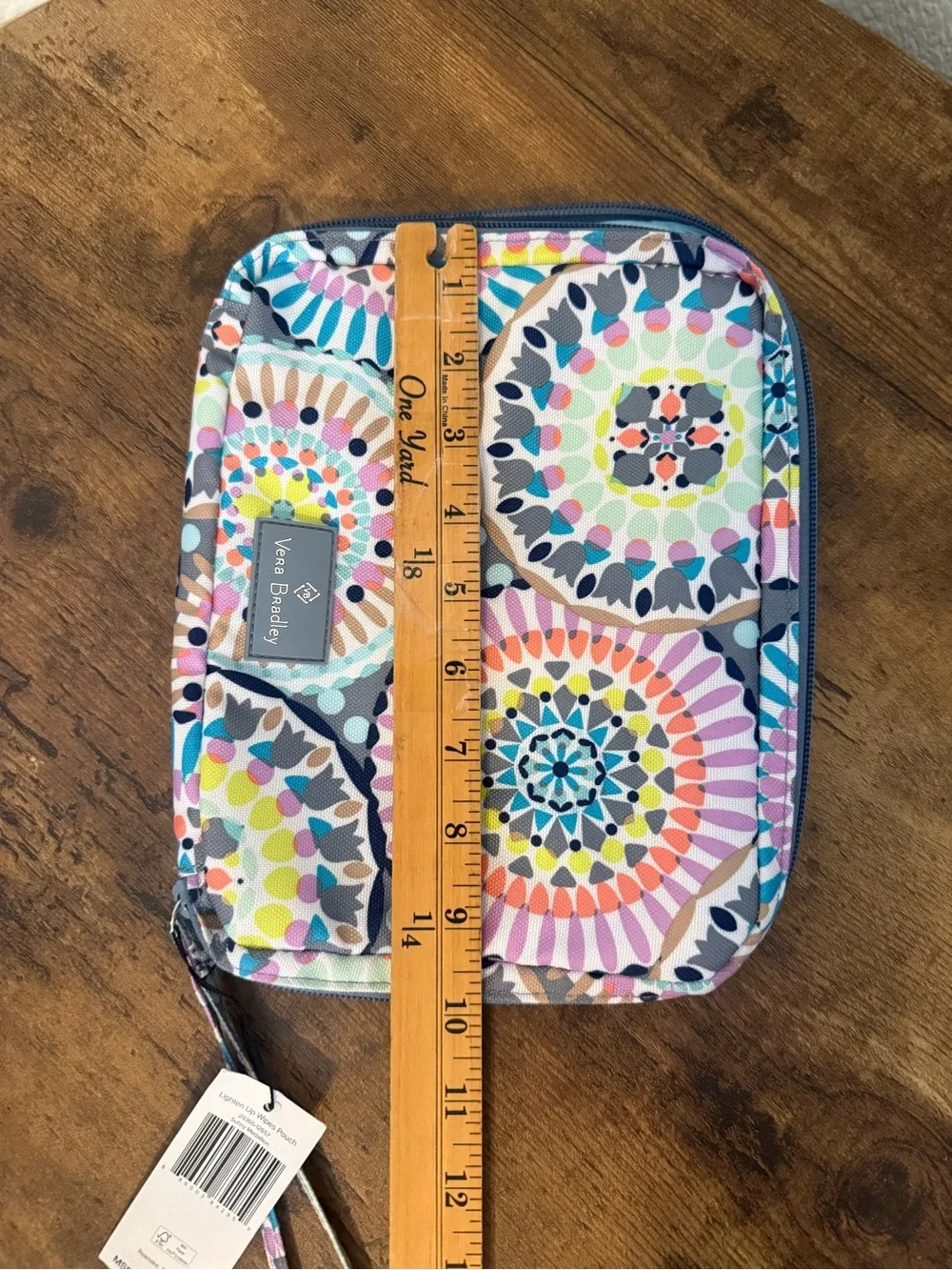 Vera Bradley Wipes Pouch Lighten Up Sunny Medallion MSRP $45